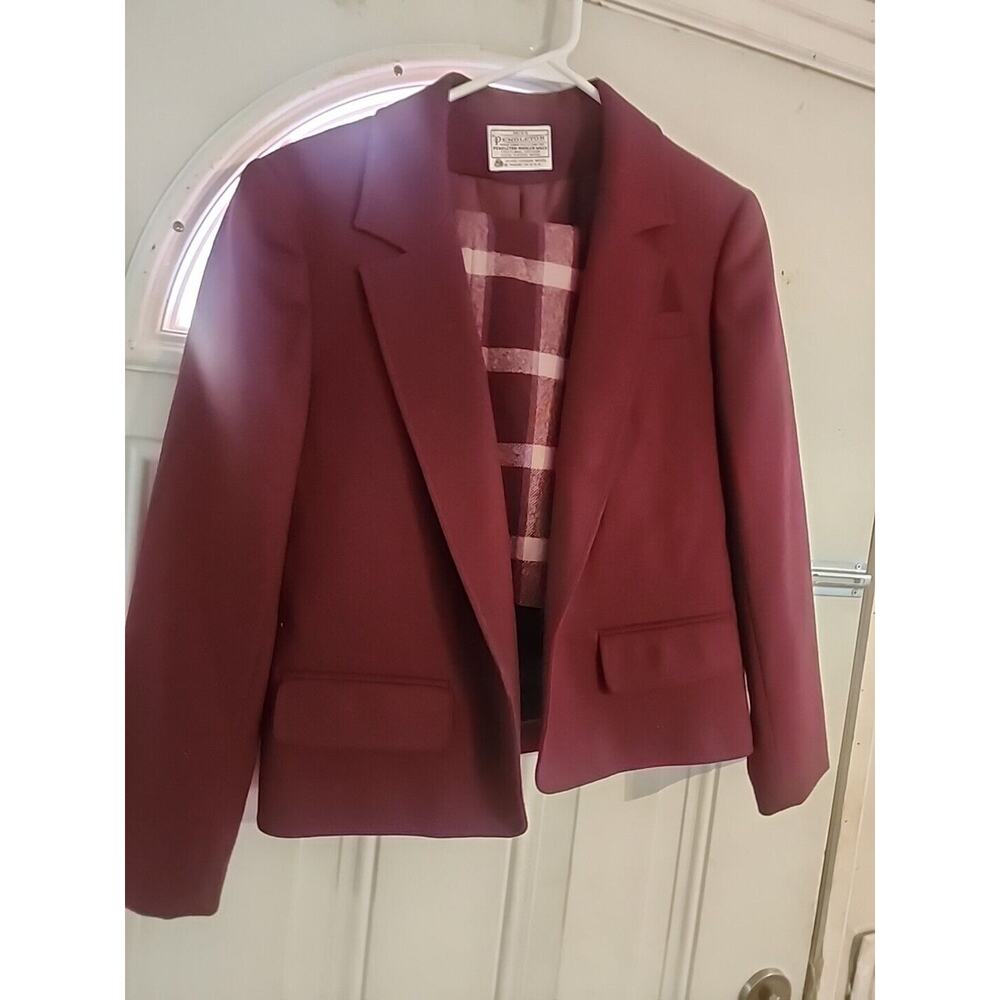 Vintage Pendleton Womens Wool 2-Piece Blazer Suit Skirt Set Size 10 Plz Read